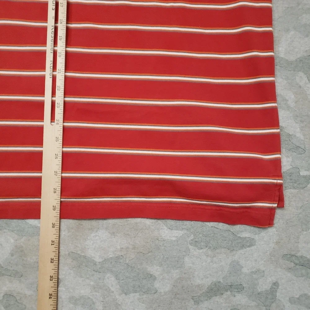 Nike ACG Polo Shirt Mens 2XL Red Short Sleeve‎ Striped Outdoors